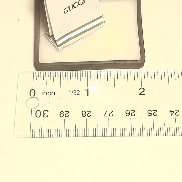 GUCCI Themed Stained Glass Figurine Angel Holding a Gucci Shopping Bag Decor NWT - Picture 9 of 9